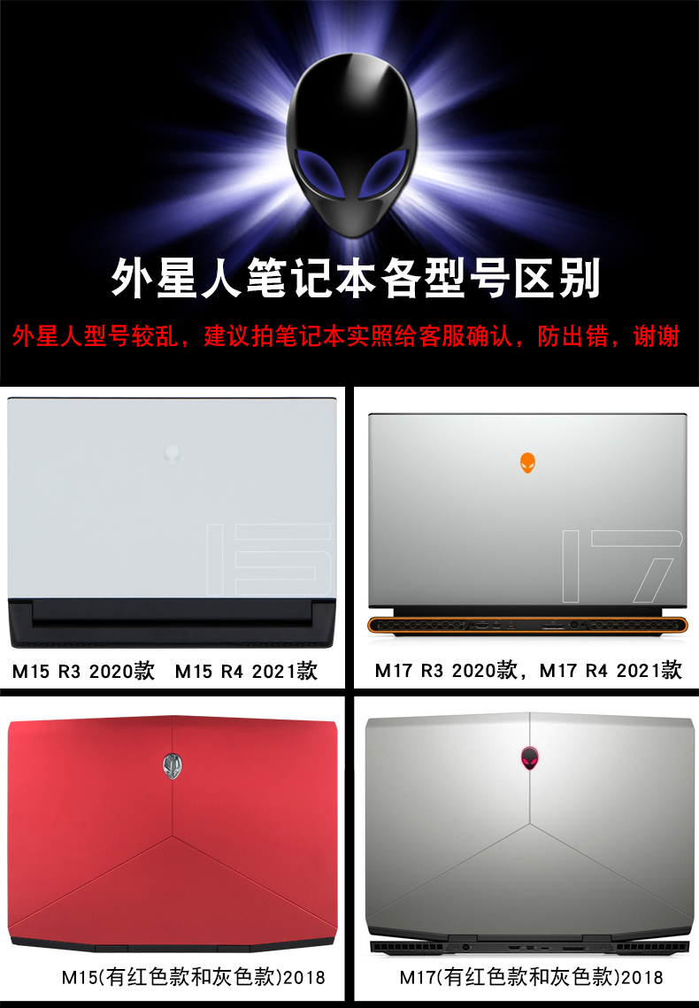 適用於alienware外星人2021新款x15r1m15r3r4筆記本17r2電腦r5r6外殼