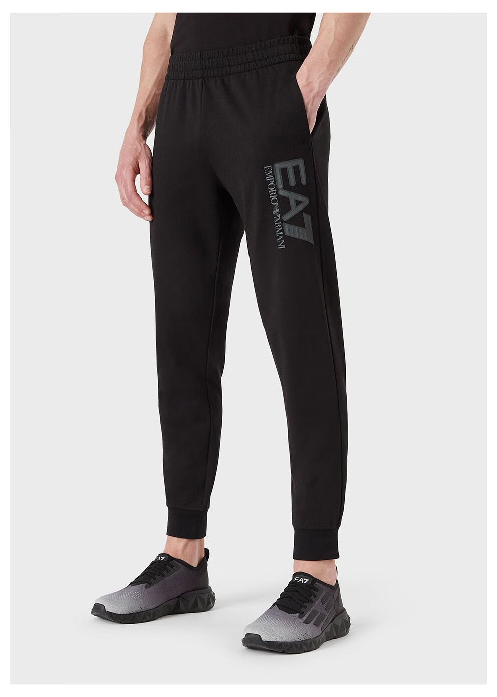 阿玛尼(emporio armani)armaniea7阿玛尼男士棉质徽标图案卫裤休闲