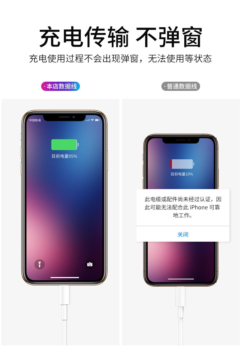 iphone进入快充的标志图片