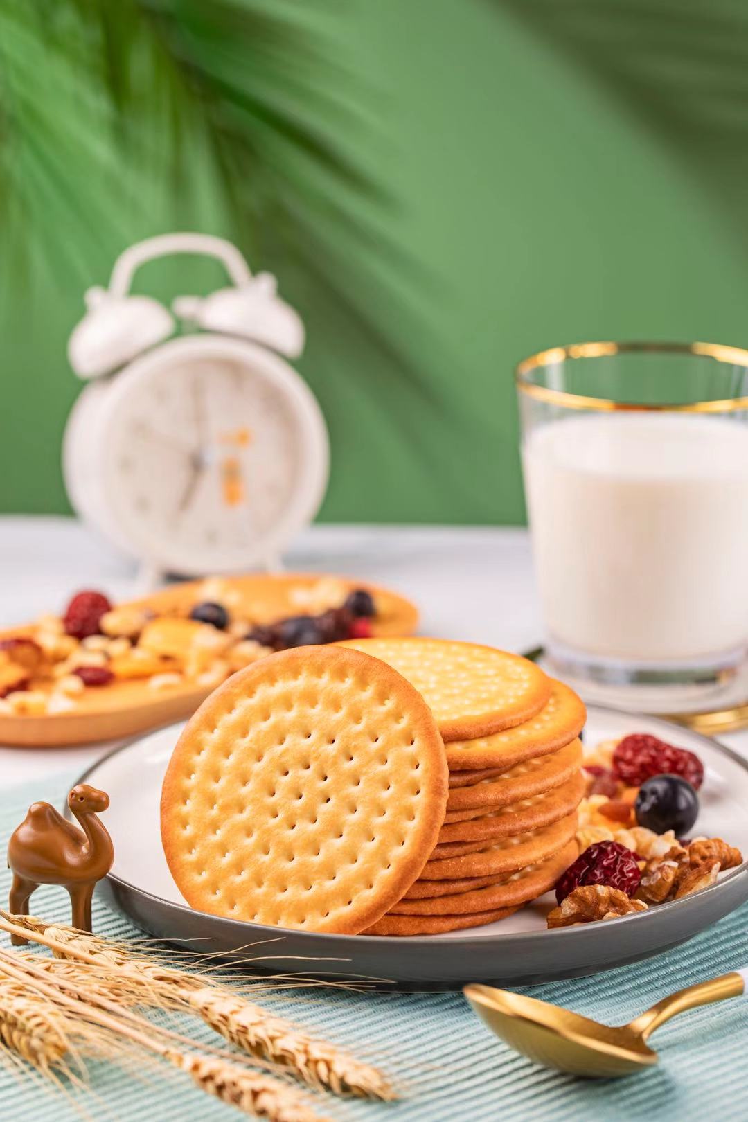 驼奶饼干草原驼乳大饼鲜奶和面不加水228g独立包小驼日记 原味两盒