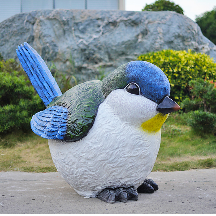 仿真鸟老鹰摆件猫头鹰雕塑大模型庭院树脂喜鹊花园林景观造型装饰闪康