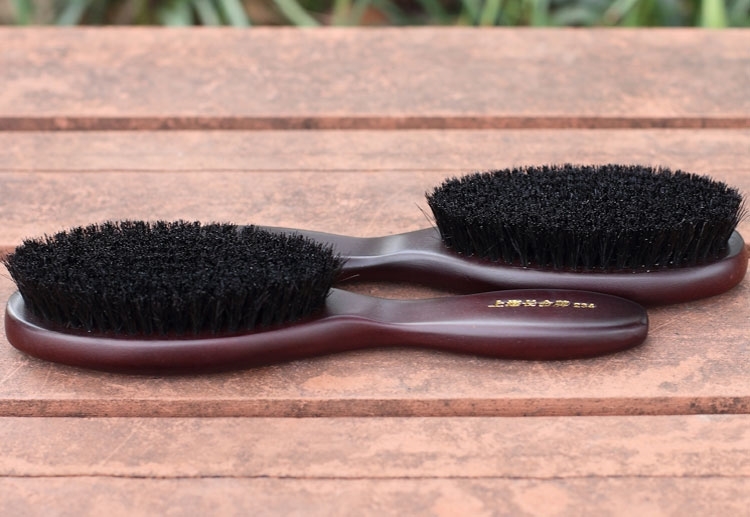 皮鞋刷子高档打鞋油鞋刷子家用皮鞋刷软毛黑色鞋油刷子长柄衣刷猪鬃硬