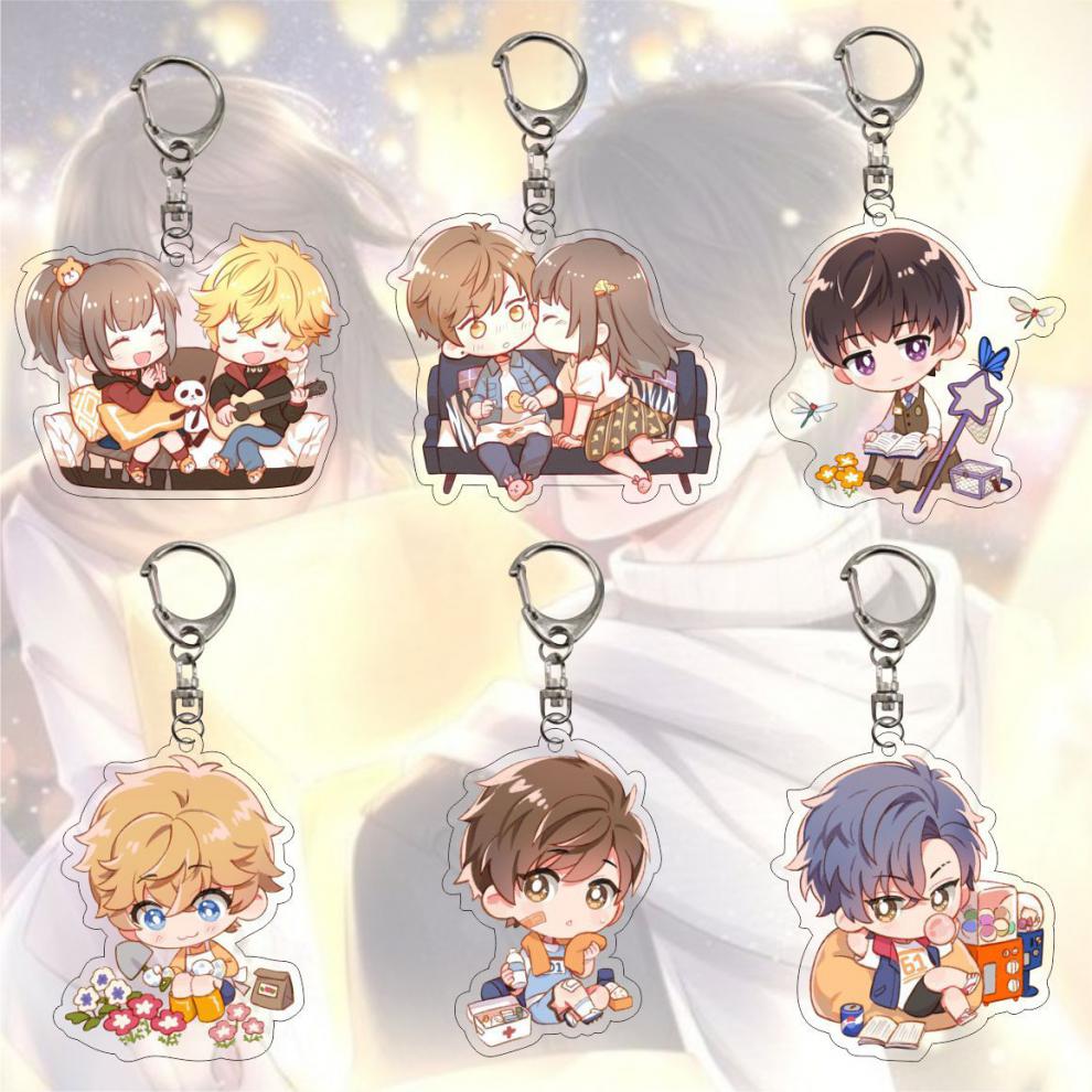 恋与制作人周边钥匙扣 白起许墨李泽言凌肖动漫周边亚克力挂件饰