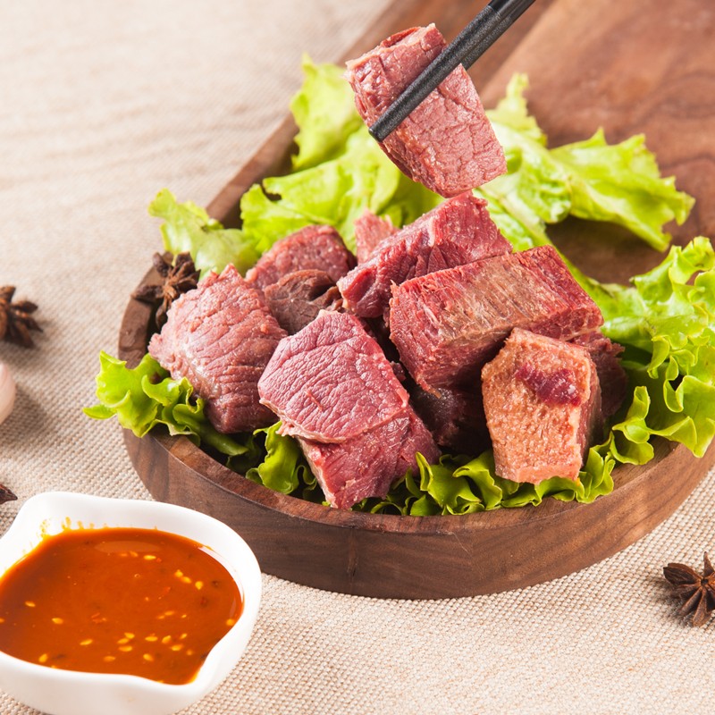 山东菏泽特产 曹县正宗米家烧牛肉 清真牛肉红烧牛肉卤味熟食 167g*2