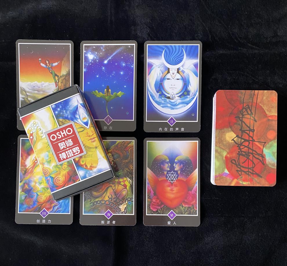 神秘的猫塔罗奥修禅变形动物仙子塔罗牌中文版配牌袋 动物塔罗牌(中文