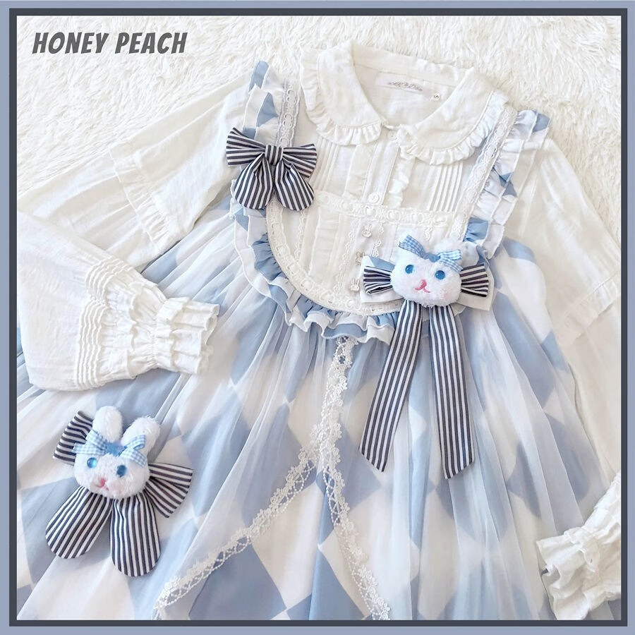 六一儿童节礼物洛丽塔儿童公主裙兔子爱丽丝印花lolita可爱甜美jsk