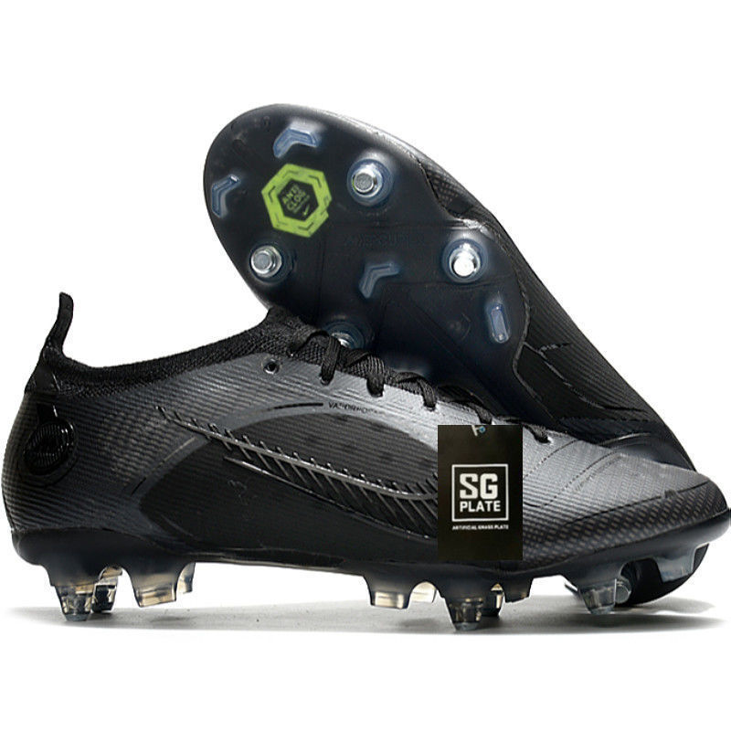 刺客14小李子内马尔钉钢钉高帮cr7姆巴佩男女钉天然草足球鞋 天蓝高帮