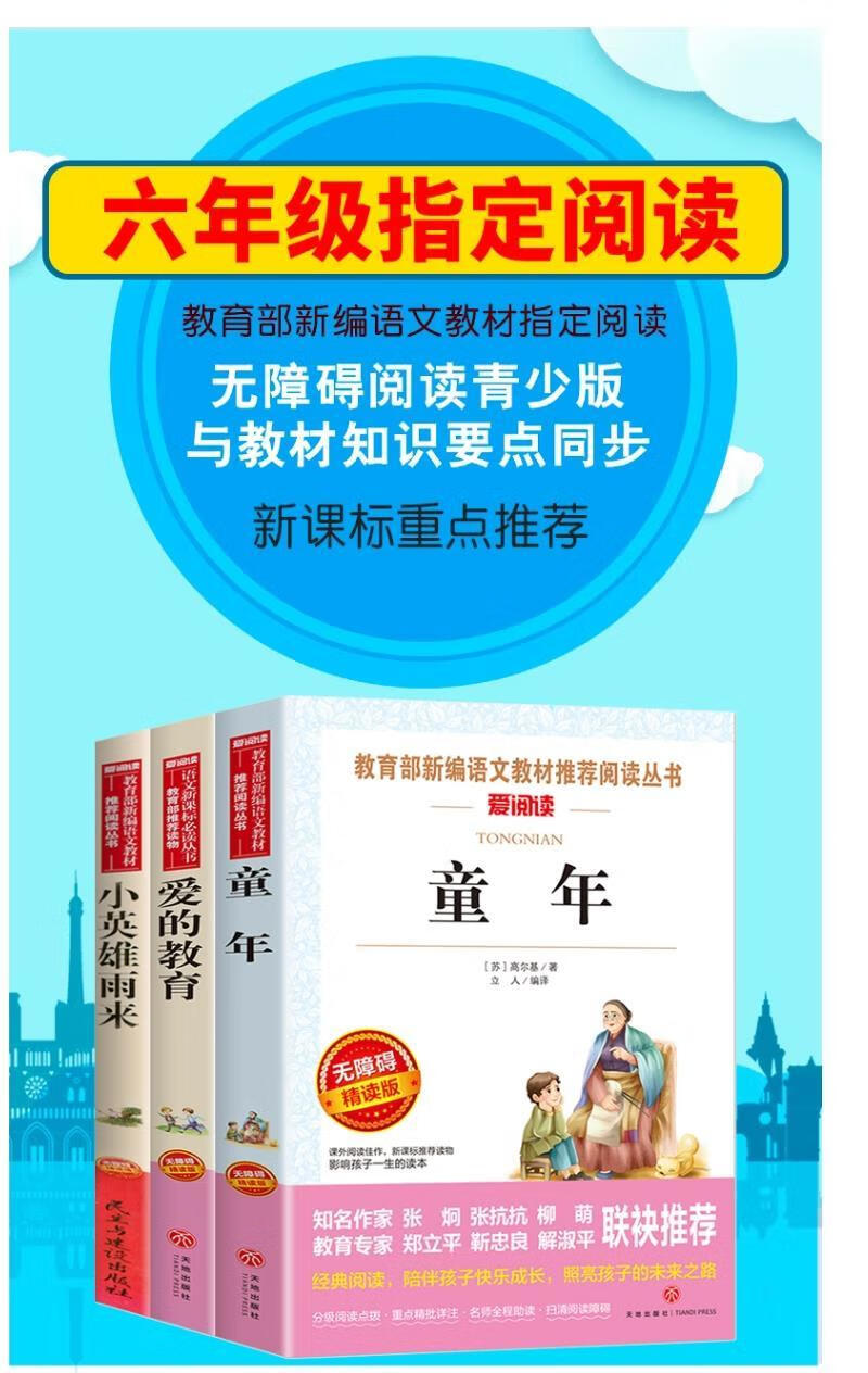 童年书高尔基小英雄雨来爱的教育在人间我的大学童年