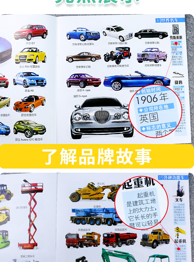 汽車書籍兒童識車大全車標誌大全幼兒汽車書3一6歲認識車標的書三歲