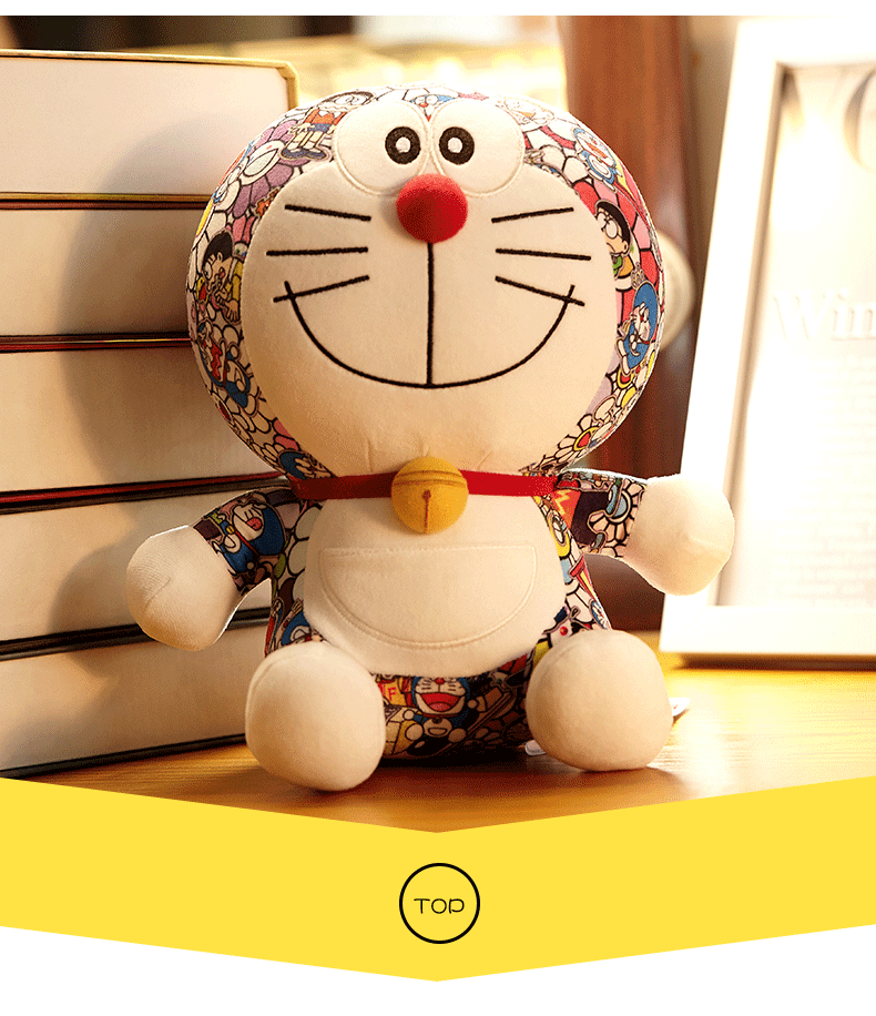 日式村上隆哆啦a梦公仔 日本联名毛绒玩具机器叮当猫玩偶生日礼物 25