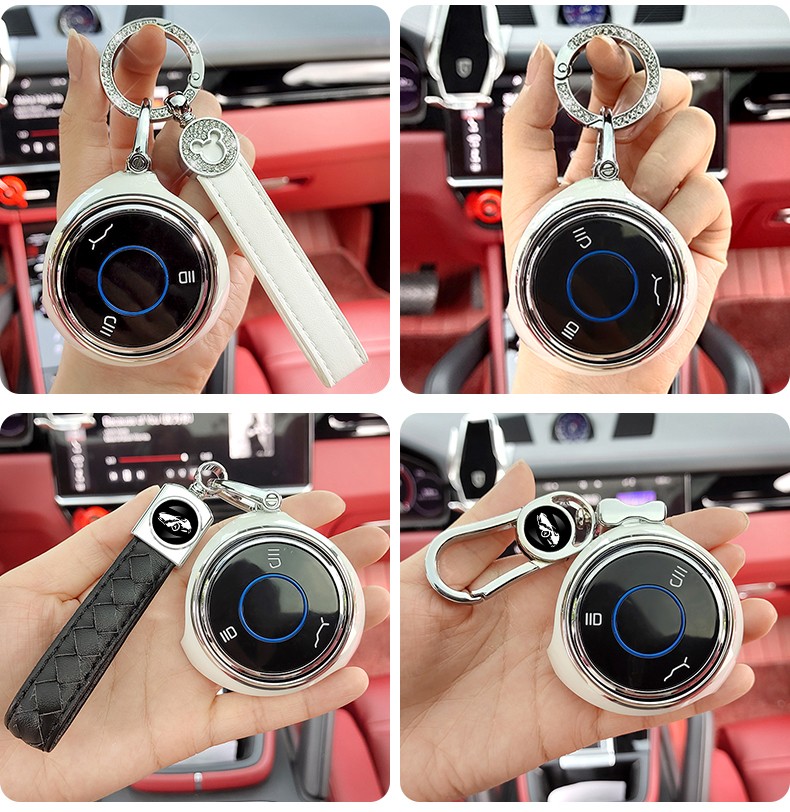 一宾 适用于哪吒钥匙套新款哪吒v钥匙扣22哪吒u汽车钥匙壳高档男女款