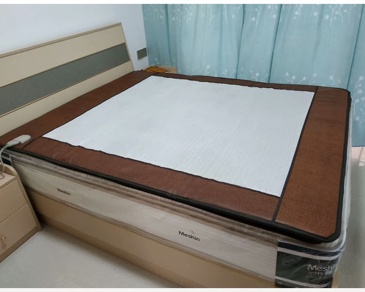 新款炎帝碧玺生物床垫频谱电热3d立体养生床垫理疗舱睡吧套装 碧玺