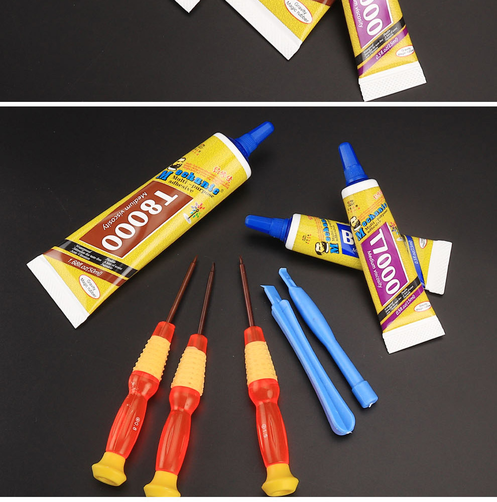 胶水手机屏幕胶水液晶触摸屏边框翘屏支架开胶点钻胶t700015ml黑色