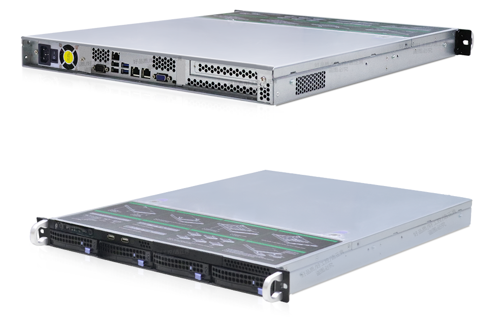 正肯1u热插拔刀片机架式工控机工业电脑至强e3e5铜牌银牌金牌双路服务