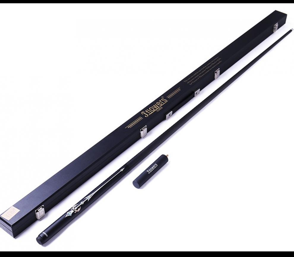 子午乾 jf碳纤维黑科技台球杆小头杆斯诺克球杆通杆一体杆黑球桌球杆