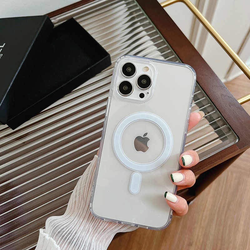蜜途蜜途适用iphone13磁吸手机壳苹果12透明防摔保护壳11promax全包