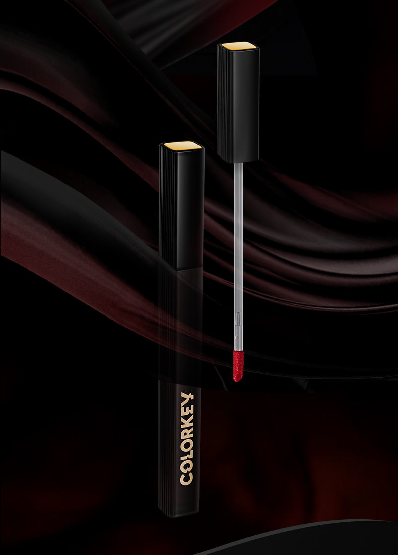 colorkey珂拉琪黑缎口红唇彩唇蜜唇膏唇釉岩盐冰茶丝滑润哑系列口红