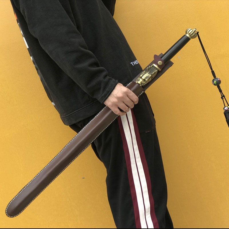 定制花纹钢打神鞭龙泉一体双锏 双鞭 秦琼钢鞭铜龙头实心实心鞭 款式