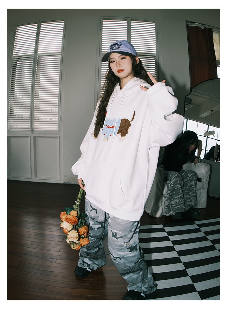 LEMANISM Sweatshirt for Men, Sausage Dog 2025 Spring And Autumn Long-Sleeve T-Shirt, Hooded Pullover, Loose-Fitting Couple's Jacket for Wome 21