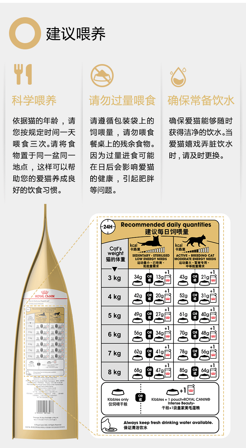 皇家猫粮 成猫粮 12个月以上 成猫猫粮 es35全能优选成猫粮口感型2kg