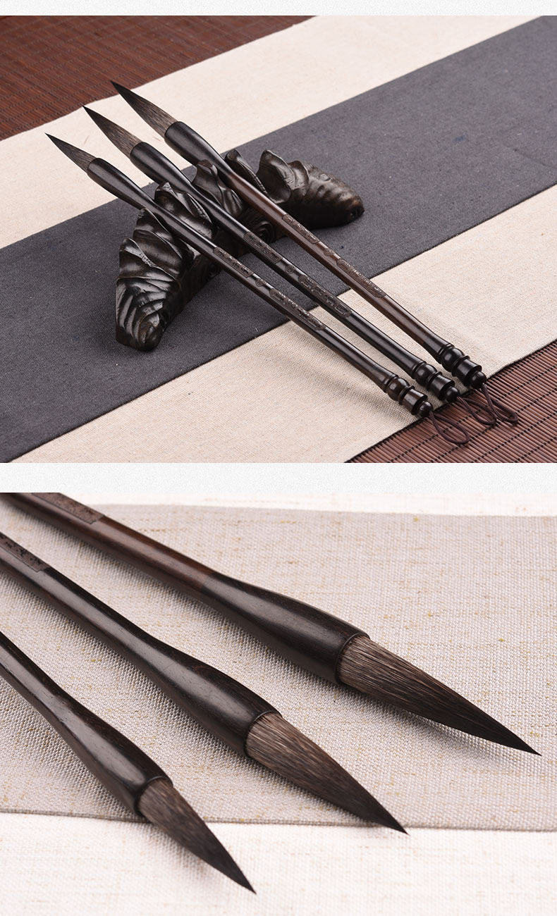 善琏溪林堂鼠须毛笔田英章楷书毛笔大楷中楷兰亭序行书楷书隶书书法