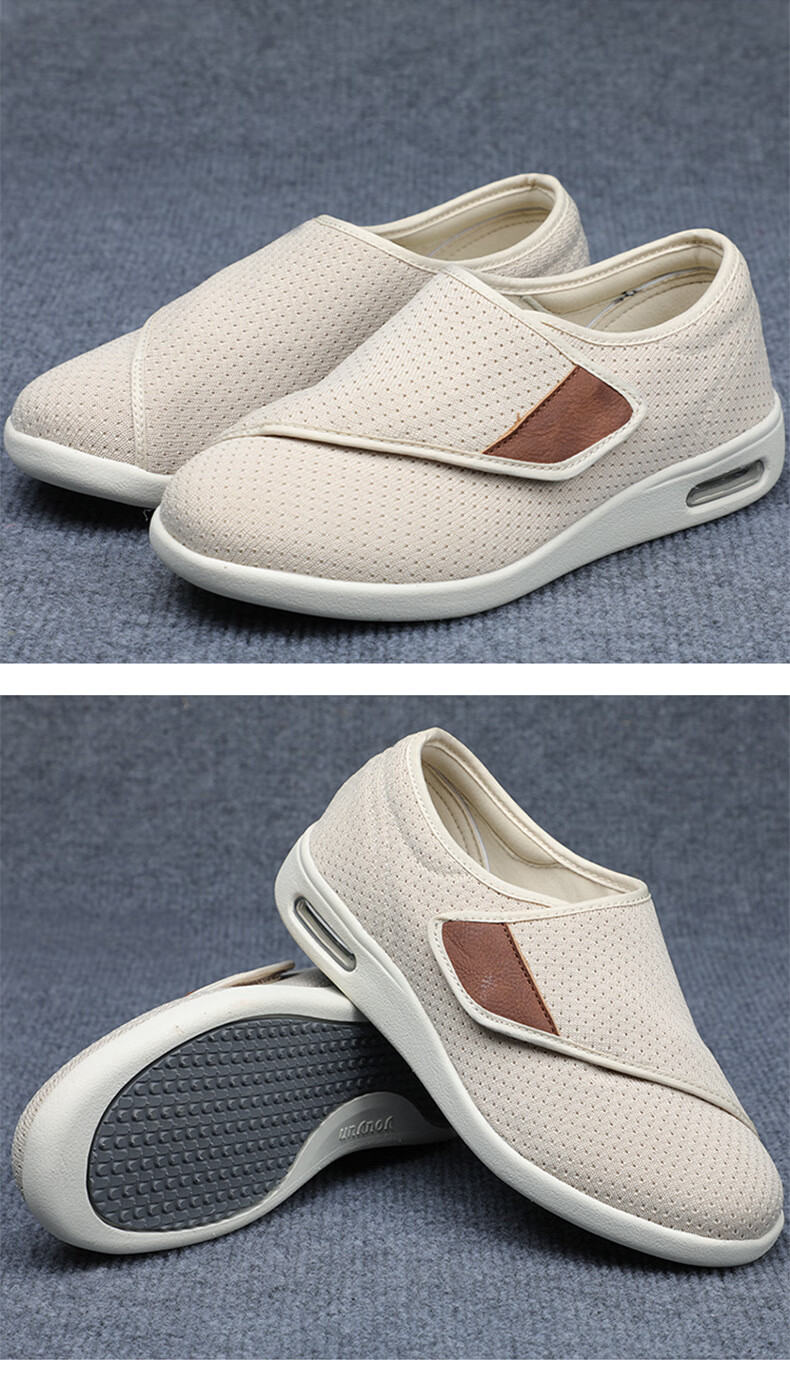 加肥加宽高脚背糖尿病足鞋大脚骨术后康复痛风中老年人宽松脚肿鞋春夏