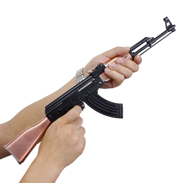 05ak47突击步仿1真全金属可拆卸军迷军事收藏 一代款 枪色_45cm【图片