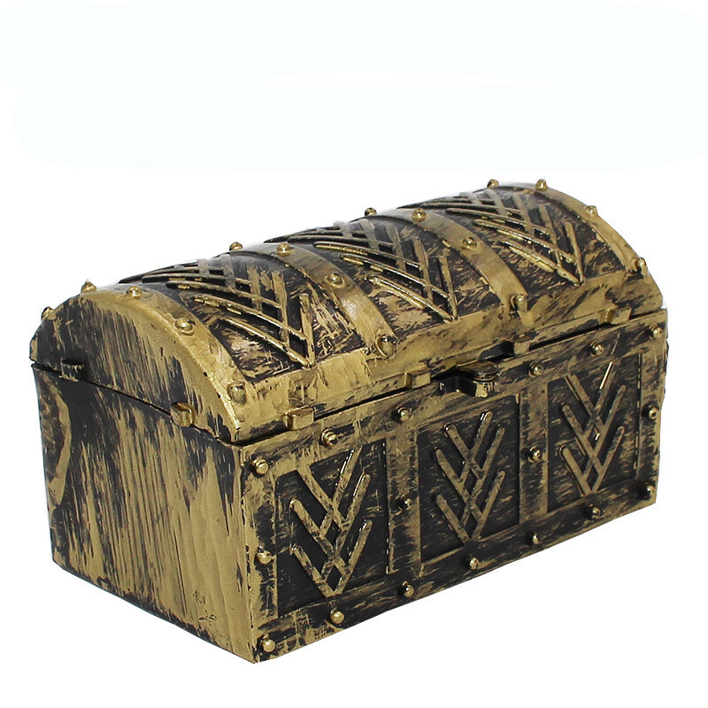 儿童寻宝藏游戏玩具海盗金币宝箱装饰布置场景道具钻石水晶金币宝石