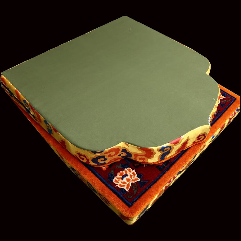 欧映藏式坐垫羊毛八吉祥上师法座靠背打坐垫拜垫柔软舒适上师打坐垫