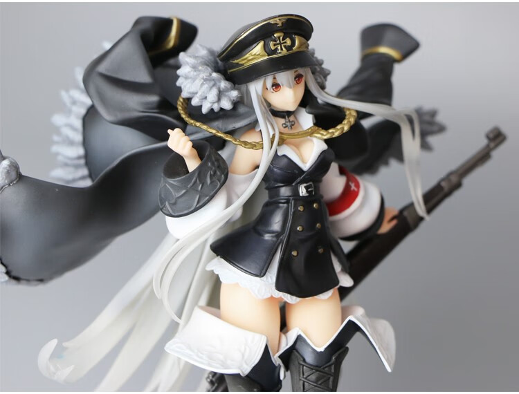 游戏周边版少女前线星之茧 礼服春田突击德皇模型 dsr-50 红牡丹(22cm