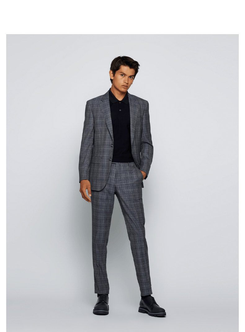 boss雨果博斯男士2022春夏款丝光棉常规版型polo衫 041-灰色 eu:m