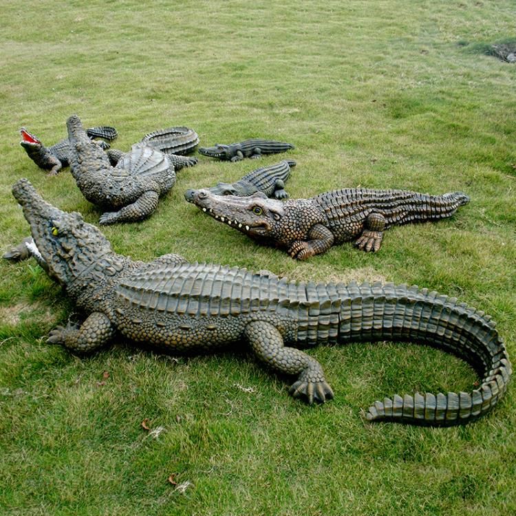 广州鳄鱼公园塑胶鳄鱼图片