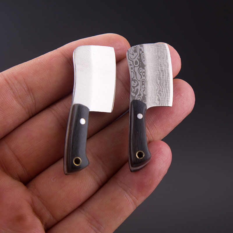 迷你小直刀菜刀财神到挂脖礼物拆快递刀多功能小小刀具户外 小号红柄