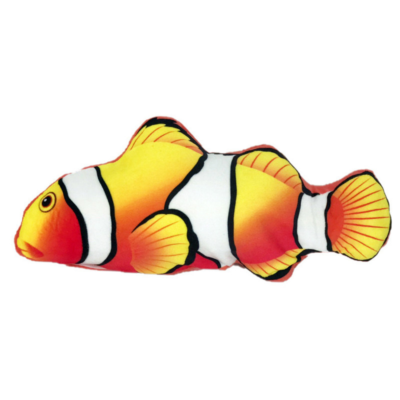 定制婴儿鱼摇摆仿真电动会动的鱼玩具宝宝哄娃拍拍鱼发光升级款鲑鱼