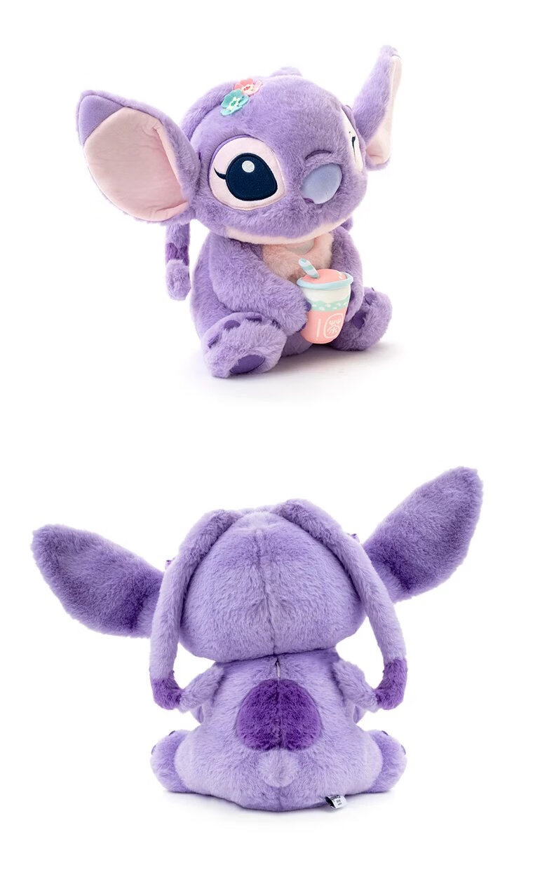 迪士尼正版紫色薰衣草安琪公仔包玩偶史迪奇女友毛绒玩具生日礼物万圣