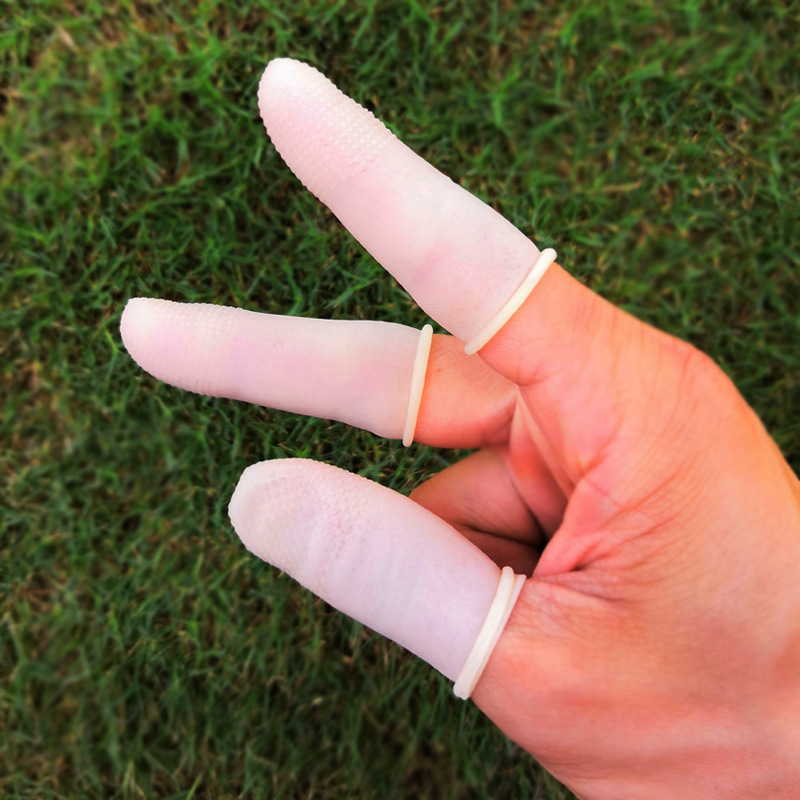 手指伤口防水套教师粉笔指套一次性指套手指受伤防滑橡胶手指套大拇指