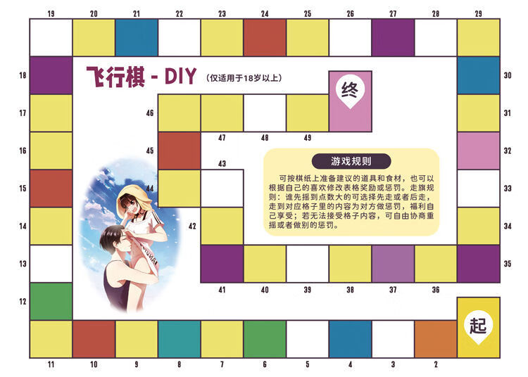 情侣飞行棋刺激情趣游戏双人情侣版恋爱互动玩具情侣间sm超污高级版