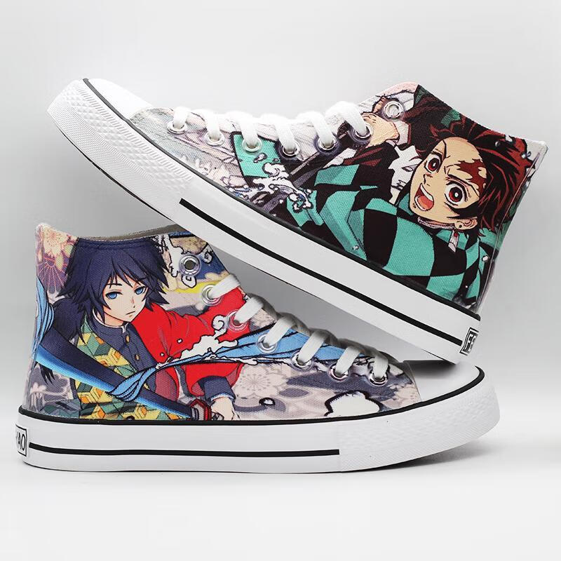 融敬 鬼灭之刃帆布鞋联名鞋炭治郎富冈义勇祢豆子