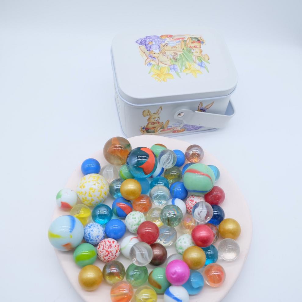 玻璃球怀旧玩具多彩弹珠夹弹珠游戏玩具男孩珠子多款混装跳棋玻璃珠奔