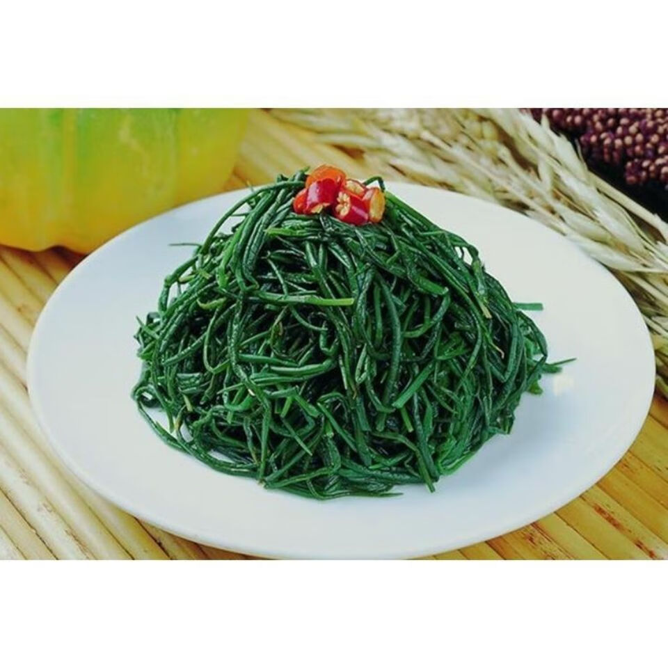 1件甘肃民勤特产腌沙葱咸菜沙葱下饭菜野生酱沙葱地方小吃2瓶3斤