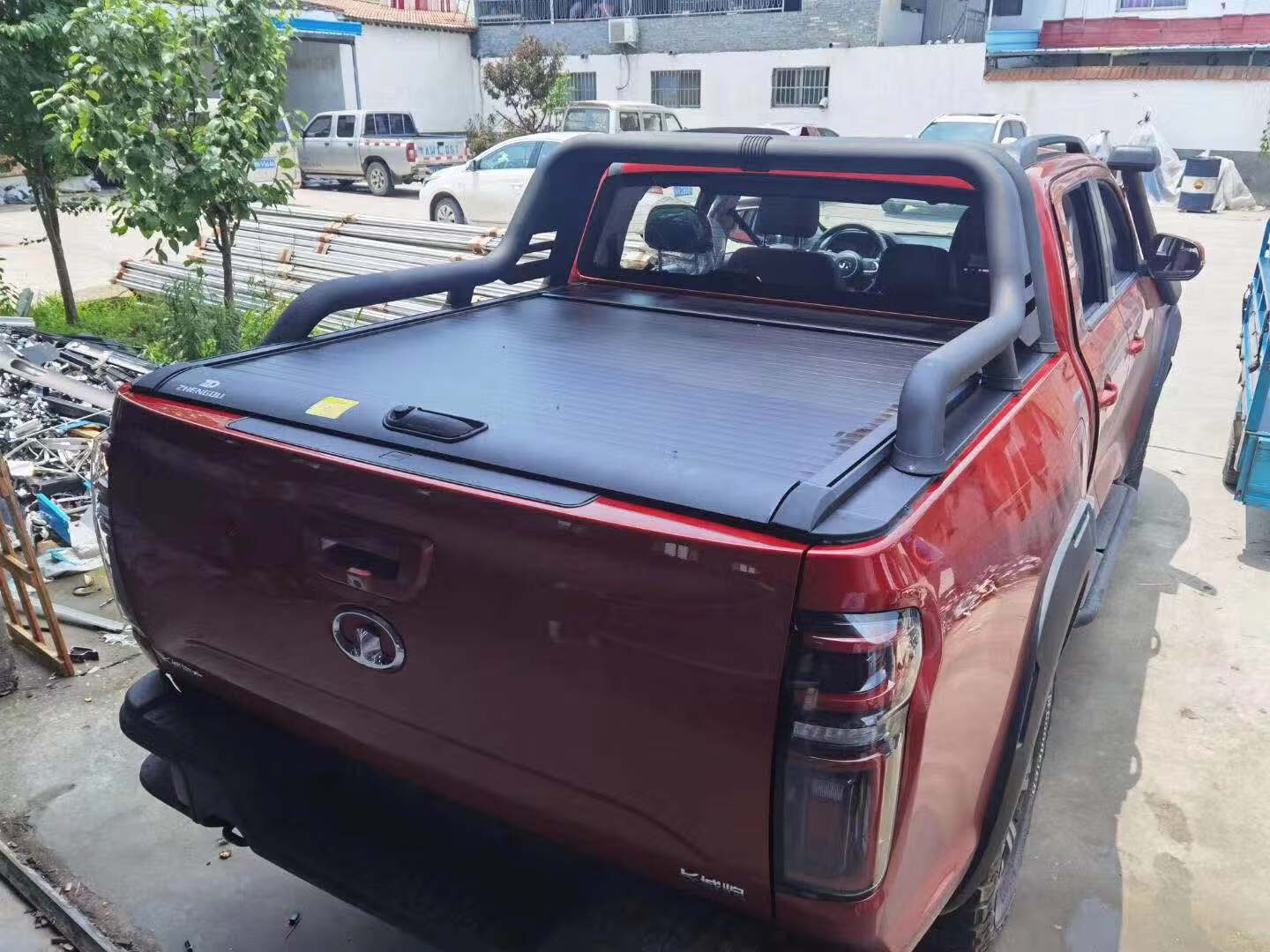 炮后箱盖改装金刚炮风骏5越野商用版7皮卡后备箱电动卷帘后盖 长城炮