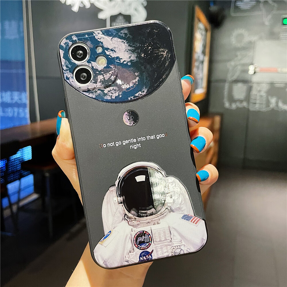 微漾适用宇航员直边魔方opporeno6543手机壳pro女款软壳r171511全包k