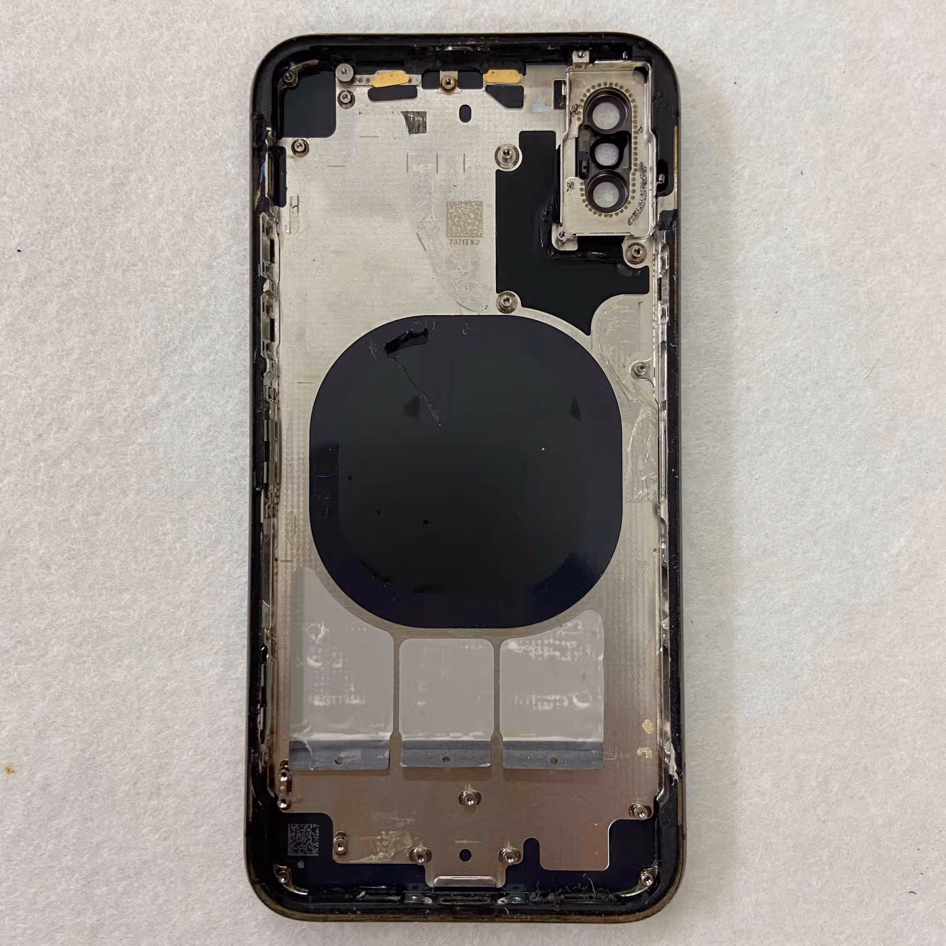 适用苹果xsmax中框x拆机后壳iphonexs拆机外壳x原拆后盖总成玻璃 白色