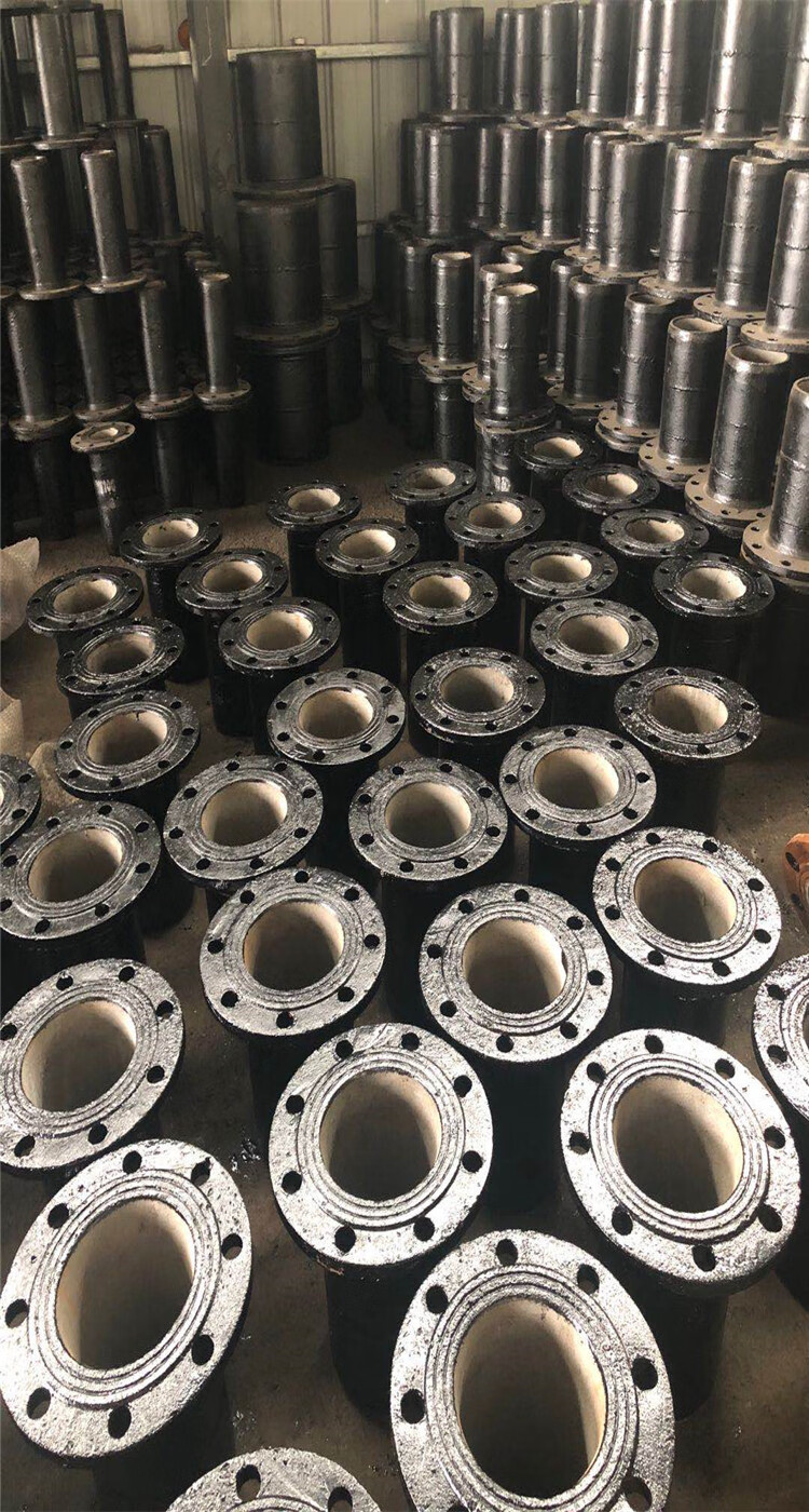 球墨铸铁管件双盘短管双法兰短管dn100x1米长可定制长度整铸铁管 dn