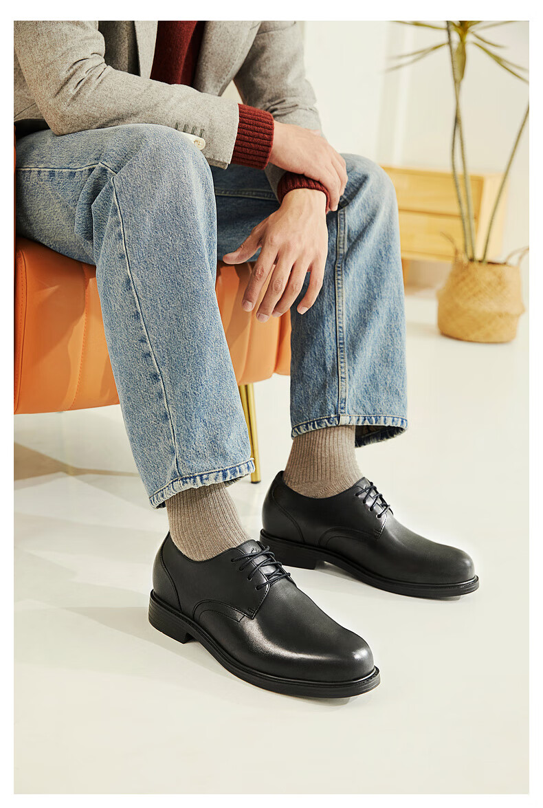 Clarks Cenzon Series New Men's Business Commuter British Style Height Increasing Derby Dress Shoes 8
