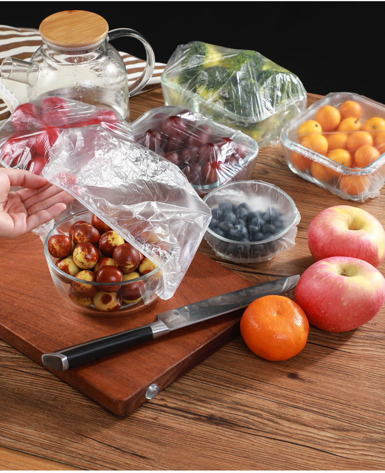 保鲜膜套袋加厚一次性保鲜袋级自封口保鲜罩级加厚款4oo只a玺