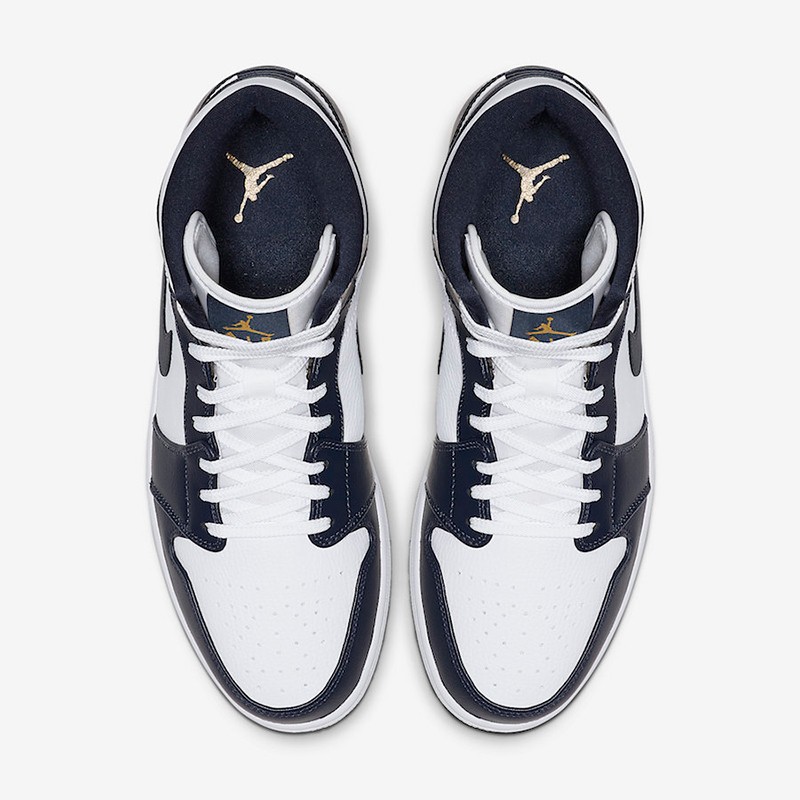 【官方自营旗舰店】air j rd an 1 mid aj1中帮黑曜石男子休闲篮球鞋