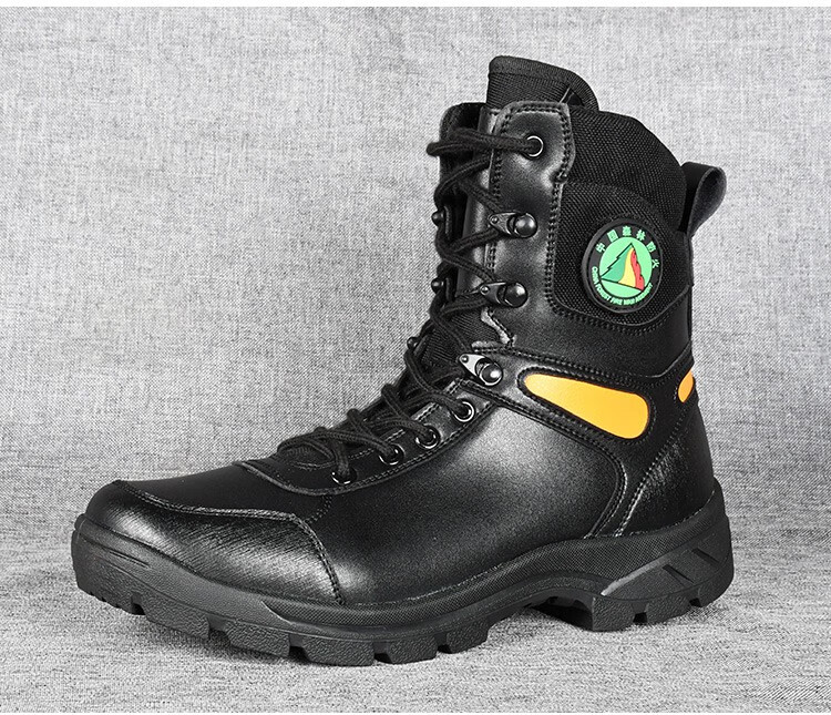 新式户外靴轻便森林防火靴耐磨徒步鞋救援靴高帮徒步鞋品质定制款