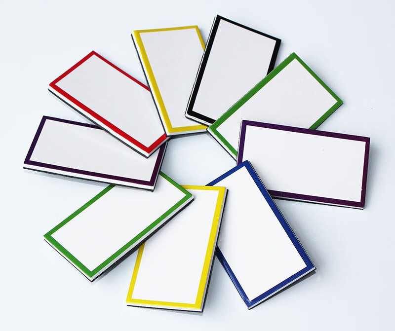 南山驹 标签磁性贴纸自粘姓名贴货架促销牌办公家用重复书写磁片贴