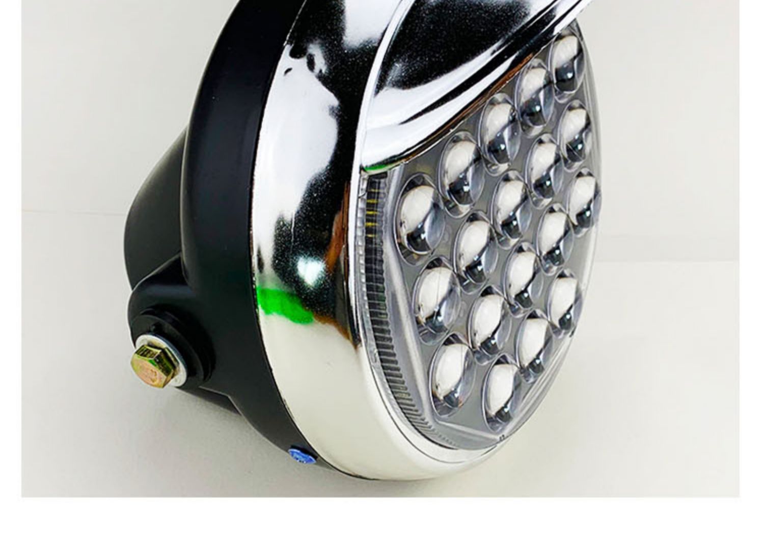 电动三轮车前大灯总成摩托车led灯超亮强光灯电瓶车灯泡车灯照明 48珠